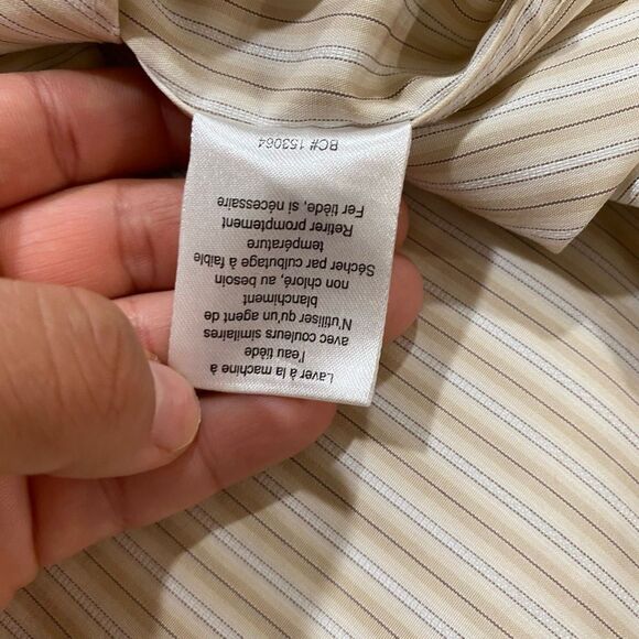 Joseph & Feiss Men’s XL Non-Iron Striped Dress Shirt | Long Sleeve Button-Up - Picture 6 of 6